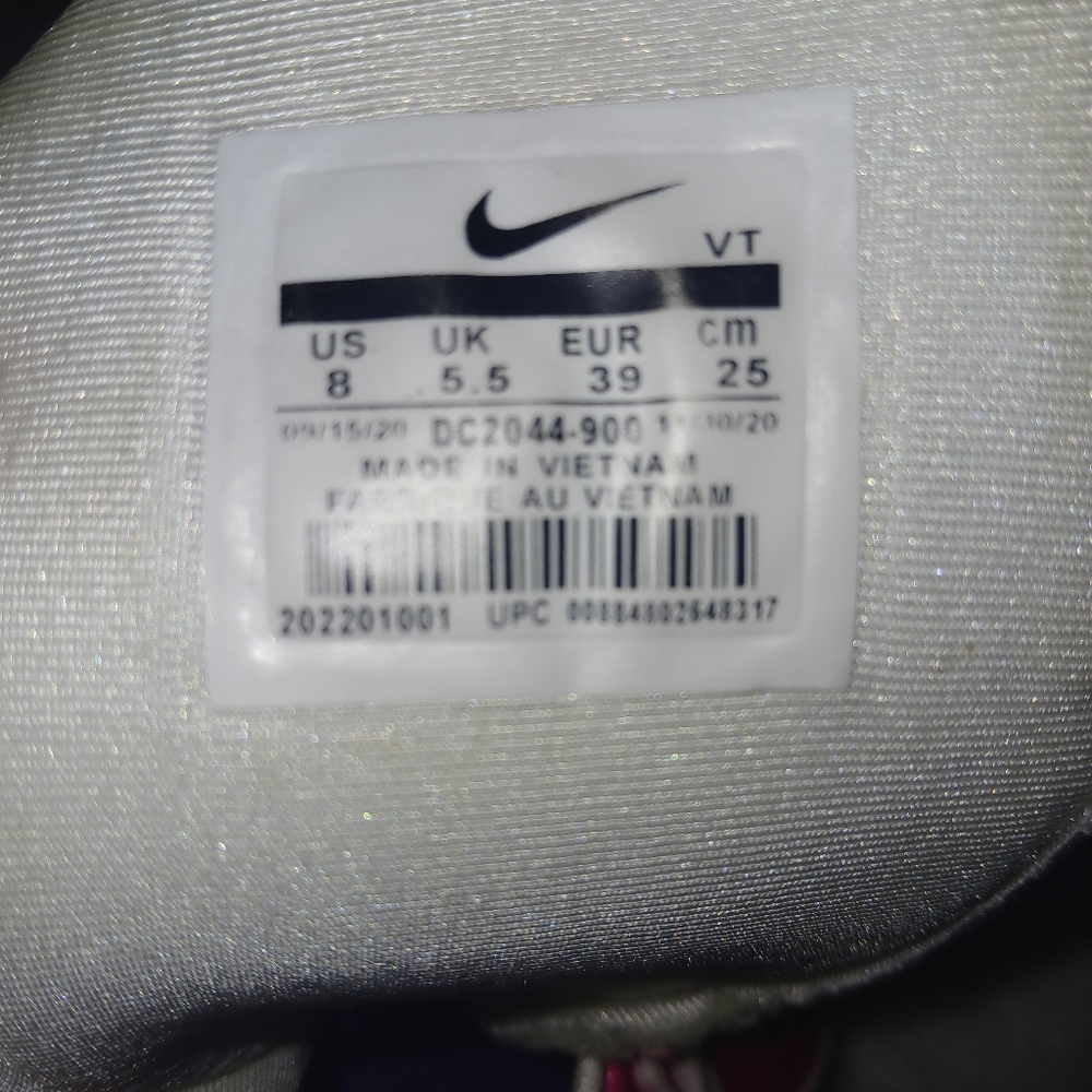 Nike Pink Purple Gradient Women's Air VaporMax Athletic Shoes - Picture 3 of 5